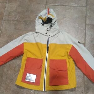 Napapijri Unisex Multicolor Raincoat with Detachable Hood Size S